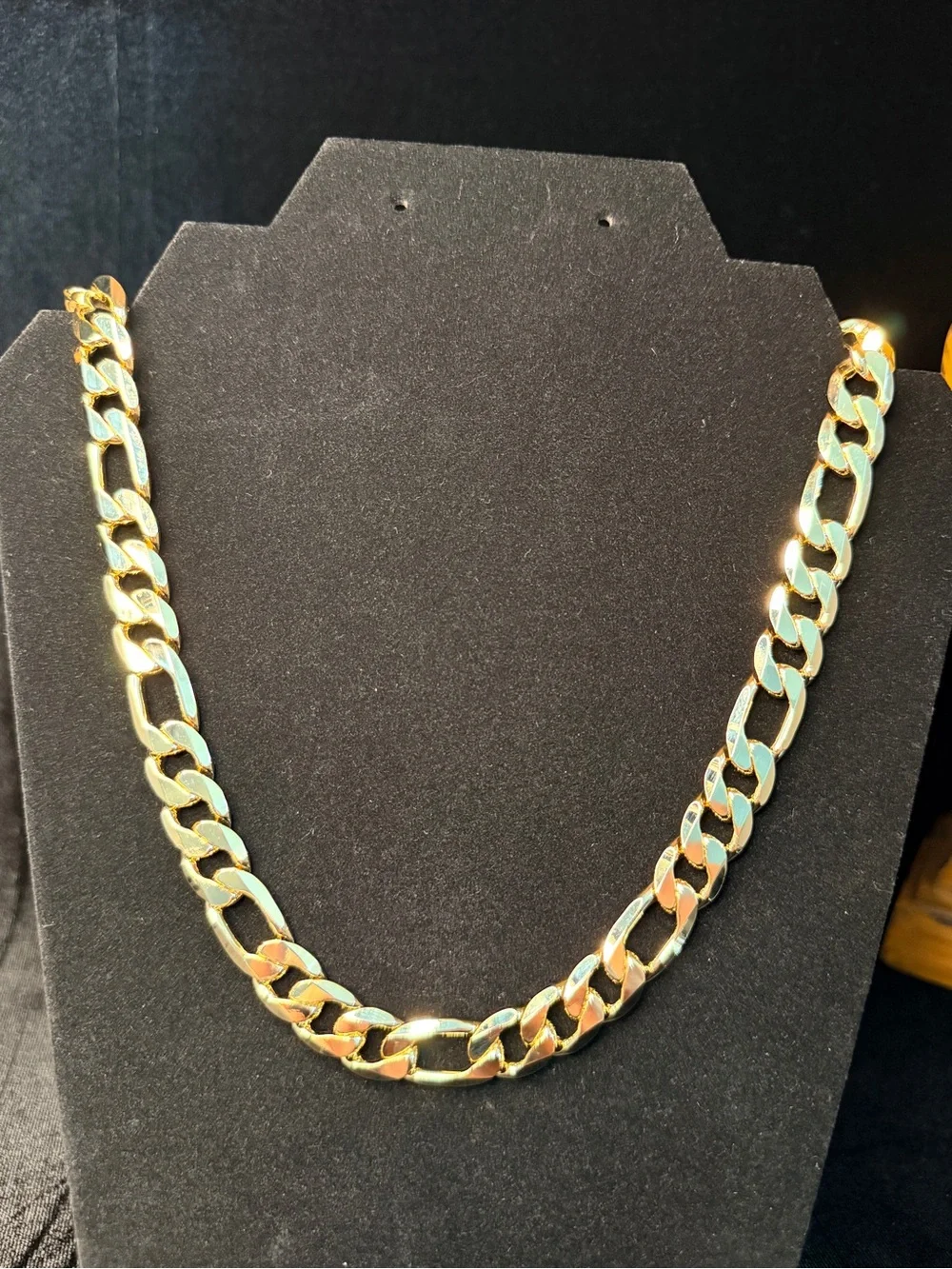 Figaro 20in 12MM 14K Stamped Gold Filled Necklace. BRAND NEW. STATEMENT PIECE